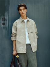 Men's Allover Jacquard Long-Sleeve Shirt